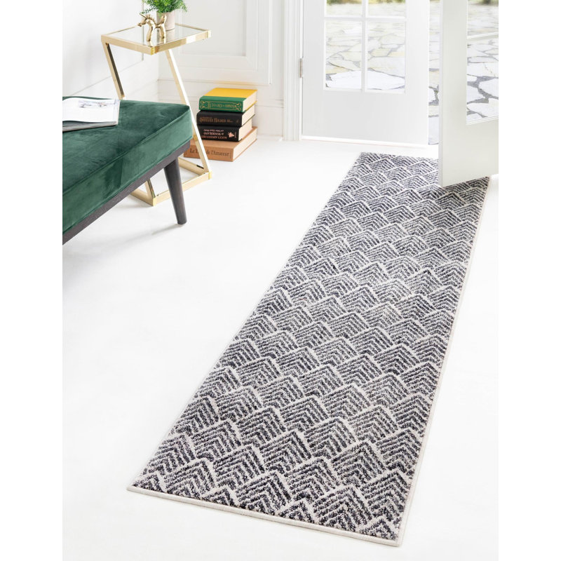 Abstract Indoor Rug, Runner 2' x 8'