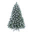 Arbre de Noël 4 pi avec aiguilles de pin et feuilles d'eucalyptus, 404 pointes, branches articulées, support en métal - arbre artificiel enneigé pour la maison de vacances, le bureau ou l'hiver-1119931243