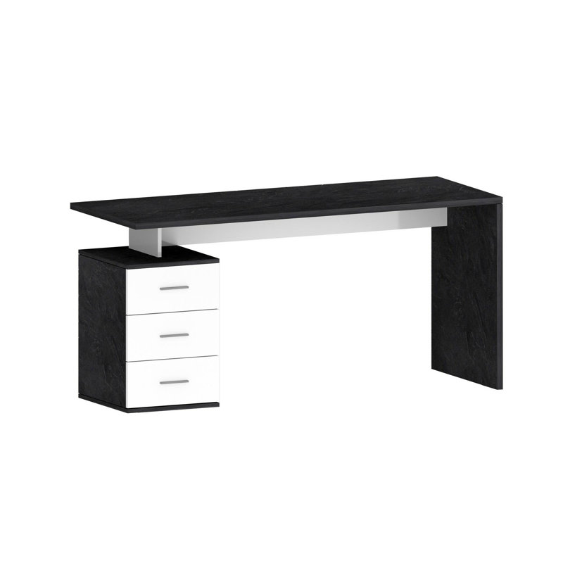 Nian Writing Desk, White/Slate