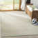 Tapis crème / turquoise Kelli