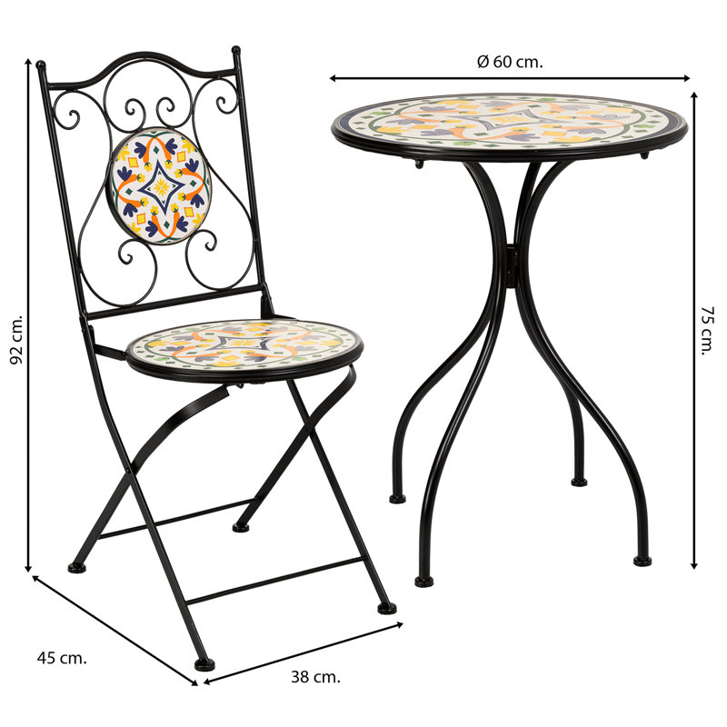 Akur 2 - Person Patio Dining Set Round Table