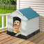 Deshondra Waterproof Plastic Dog Shelter with Animal Shelter-425779636-425779639