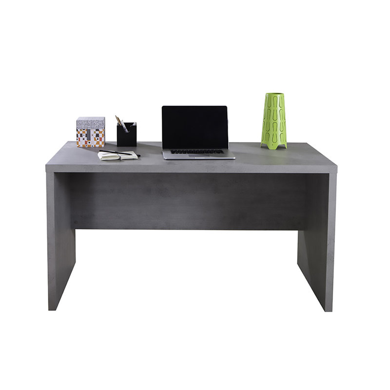 Pratico Writing Desk, 74cm H x 140cm W x 69cm D, Grey