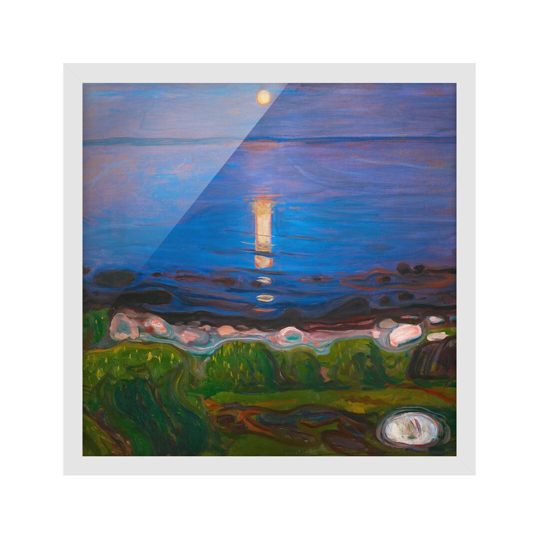 Picture With Frame - Edvard Munch - Summer Night At The Seashore - Square 1:1 - A