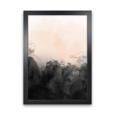Nude And Black Watercolour 3 by Pixy Paper - Print