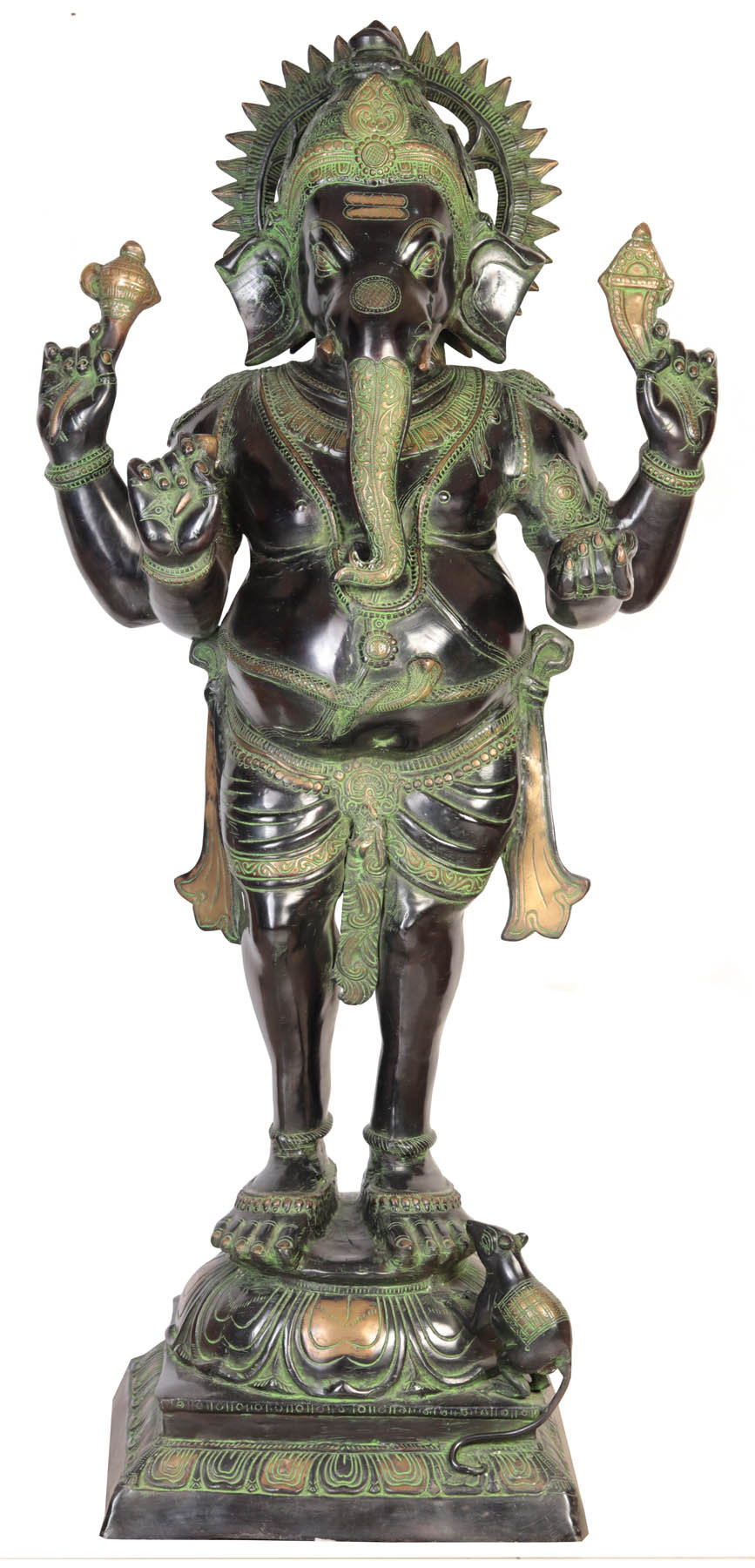 Exotic India Chaturbhuja Standing Ganesha Statue Wayfair