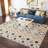 Kearyn Chevron Machine Woven Polypropylene Area Rug in Multicolor-1129141533