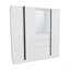 Armoire Kamelot 1,80 avec portes doubles, tringle et tablettes intérieures, blanc