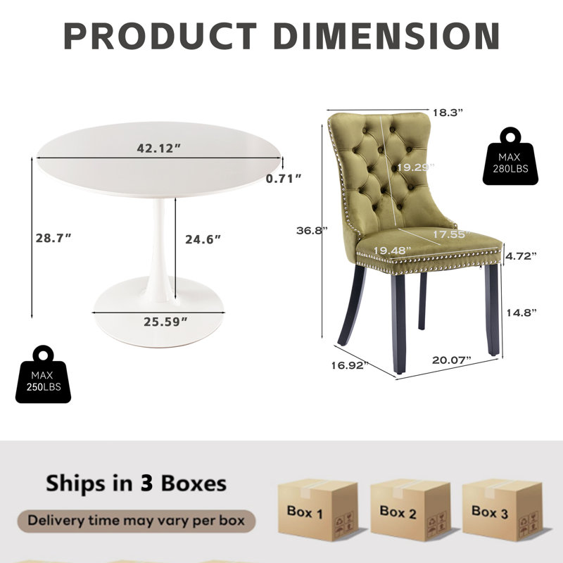 Round Dining Table Sets With 4 Chairs