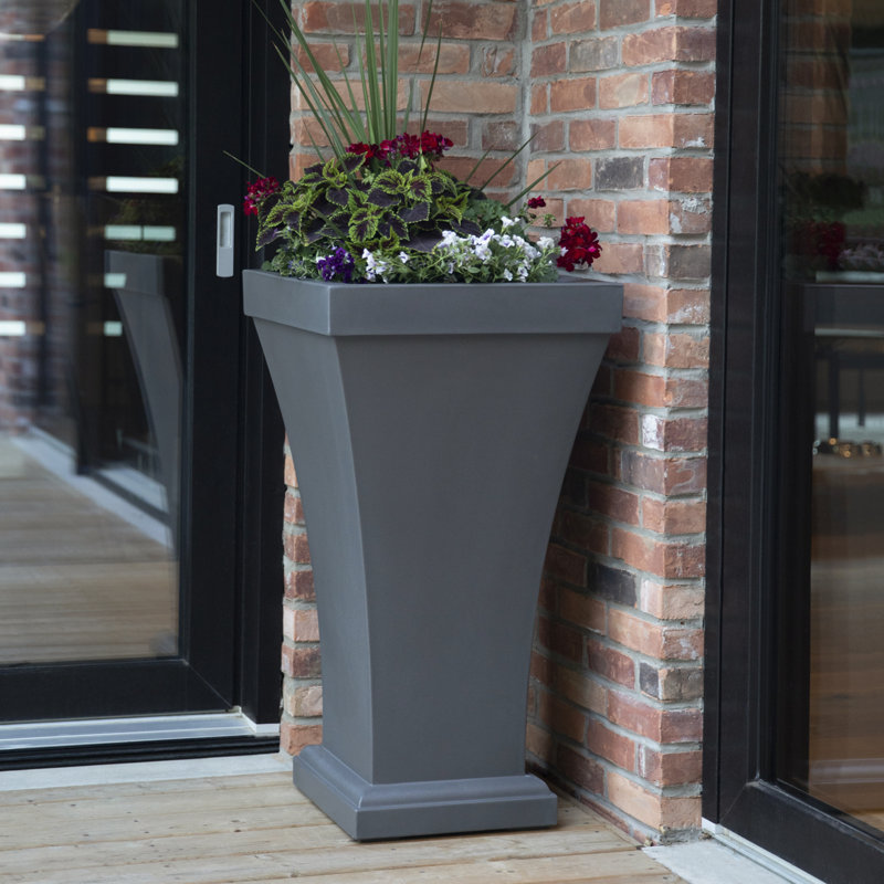 Jovari Self-Watering Resin Pot Planter, 28" H x 16" W x 16" D