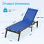 Ensemble de chaise longue pliante en aluminium Wolak pour l'extérieur avec dossier adaptable (chaise simple)-377437240