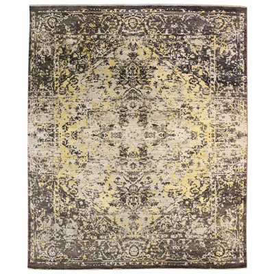 Jada One-of-a-Kind 8' X 9'8" New Age Wool Area Rug in Gray