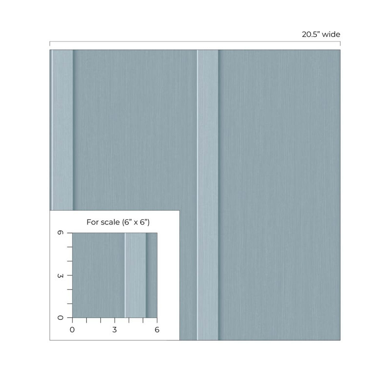 Rouleau de papier peint adhésif L 18 pi x l 20,5 po, Ruisseau bleu