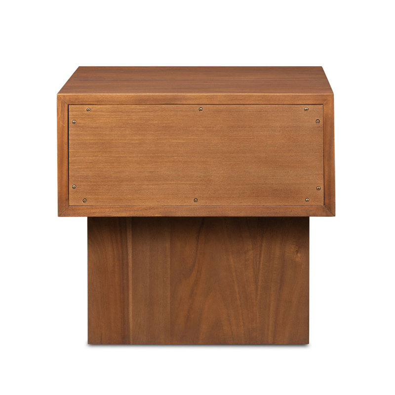 Lilas 1 - Drawer Solid Wood Nightstand