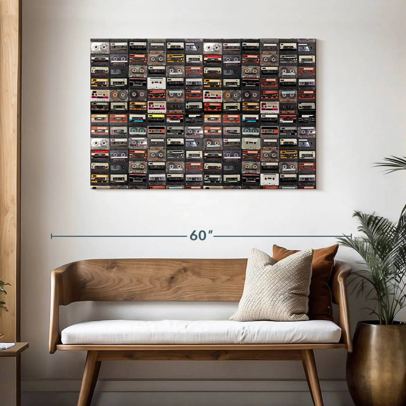 Abarca Audio Cassettes Collection, 30" H x 45" W