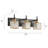 Tash 3 - Light Dimmable Vanity Light