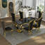 Ensemble de table de salle à manger de luxe avec 6 chaises en cuir-303100480-303100483-303100486