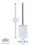 Harbour Housewares - Resin Toilet Brush & Butler-79433222
