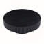 Table basse ronde en bois de 35,43 po pour appartement, table basse de salon moderne avec piédestal robuste-1141361238-1141361239
