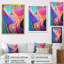 Art transitionnel sur toile, "Transitional" rose et bleu-1695793072-1695793085