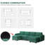 Canapé modulaire rembourré 6 pièces Jarielyz-2137994837