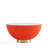 Anderson 28" Modern Vegan Leather Upholstered Stainless Steel Coffee Table with Sintered Stone Top in Orange-1822890436