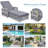 2 Pieces Long Reclining Chaise, Outdoor Wicker Lounge With Armrests-1545615223