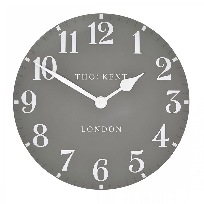 Arabic Wall Clock, Medium, Dark Grey