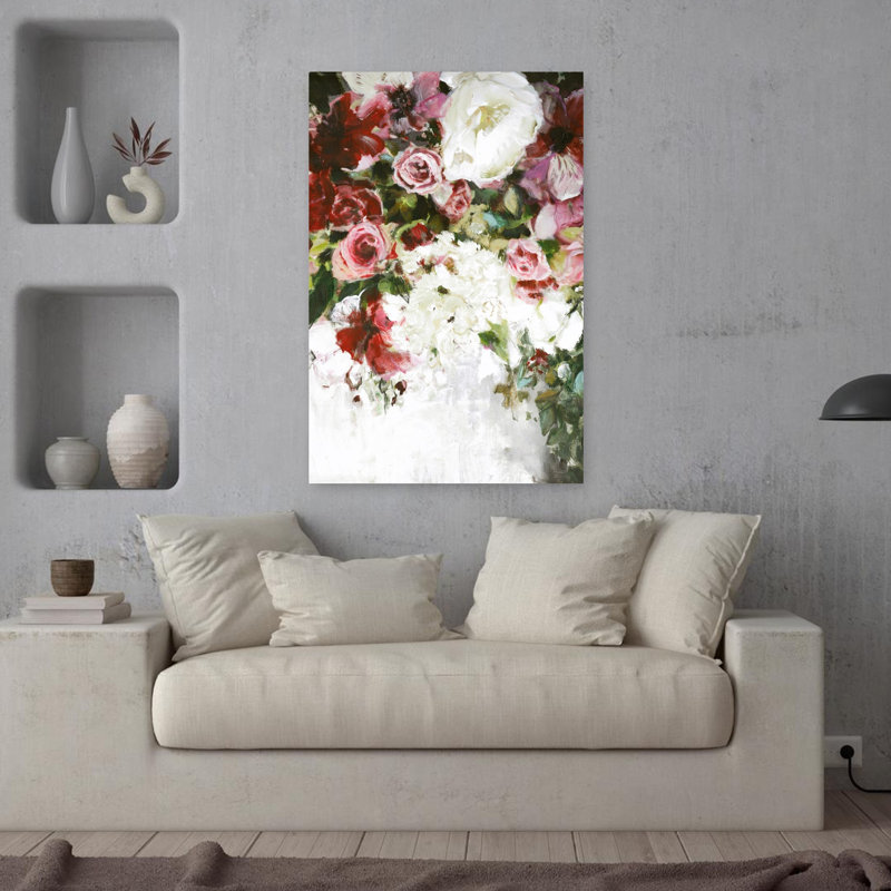 Light Blossom, art contemporain abstrait, H 36 po x l 24 po