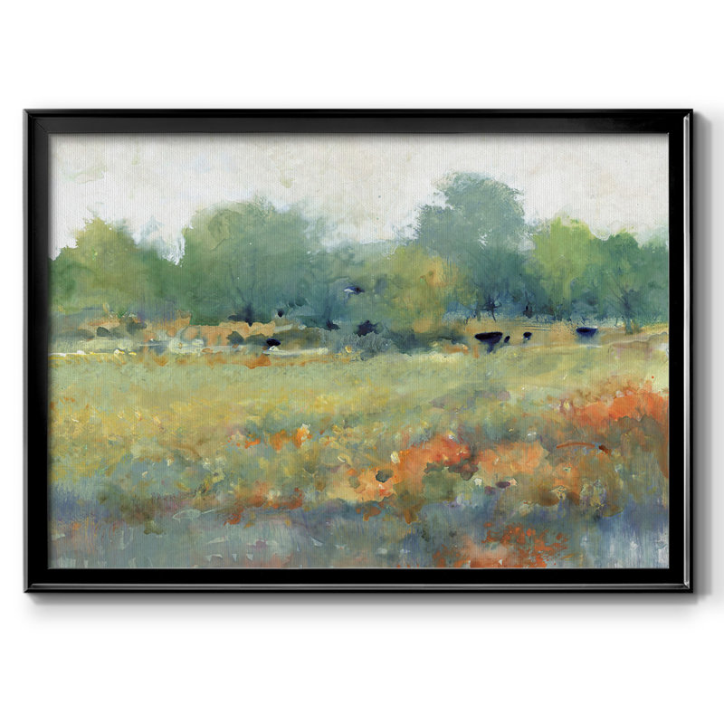"Les Terres Rurales II", reproduction sur toile, H 18 po x l 26 po x P 1,5 po, Noir