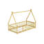 Lit de sol en forme de tente, lit tipi avec garde-corps, lattes-887406083