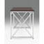 Bureau en MDF Madison / chrome Madison