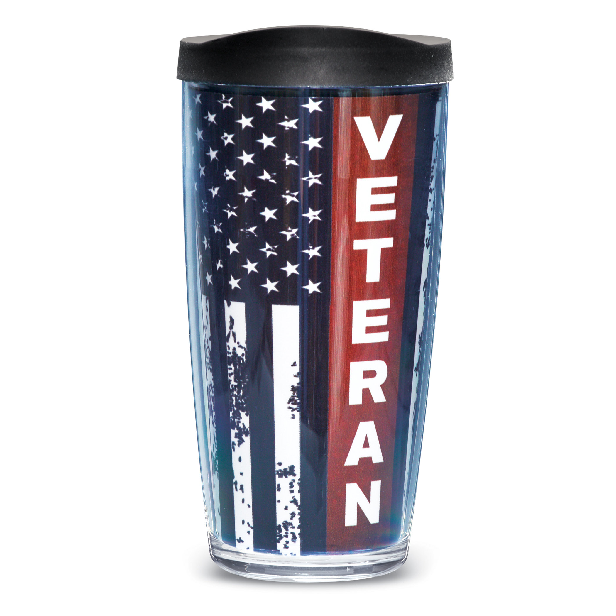 Marine Corps Plastic 16oz Travel Mug - Stars & Stripes, The Flag Store