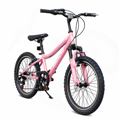 20 Inch Mountain Bike, 7-Speed Adult Dual-Suspension Mountain Bicycle with Sturdy Steel Frame, Excellent Twist Shifting, Dual Handbrake & Adjustable Seat for Men Women