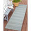 Tapis bleu / gris en polyester / polypropylène tissé à la machine Natarbora-295808422