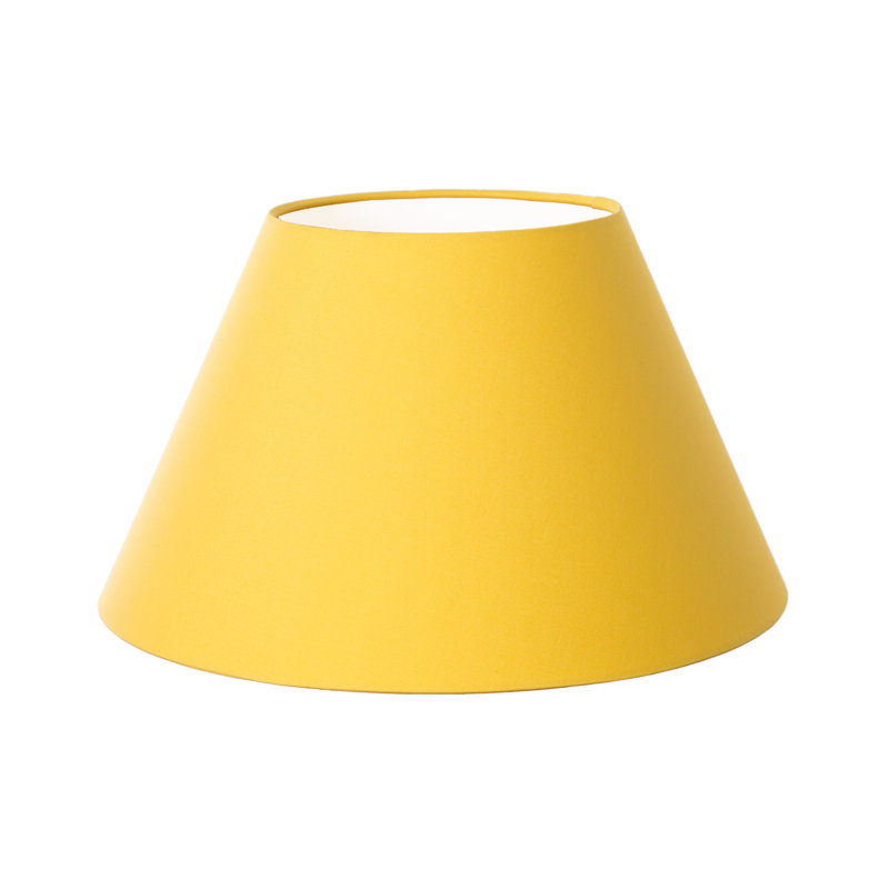 Cotton Empire Lamp Shade ( Screw On ), Sunshine Yellow, 19cm H x 30cm W x 30cm D