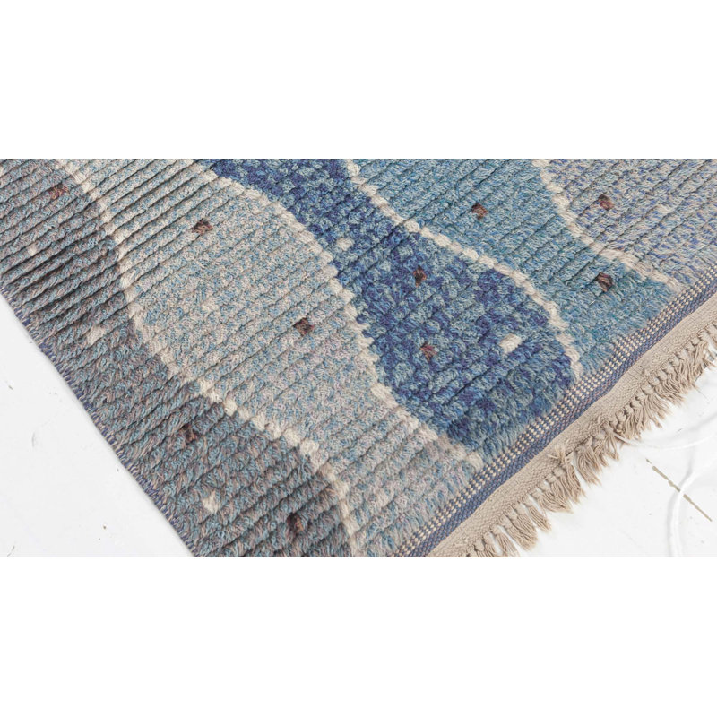 Vintage One-of-a-Kind Rectangle 3'9" X 5'11" Hand Knotted Area Rug