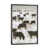 Toile avec cadre gris