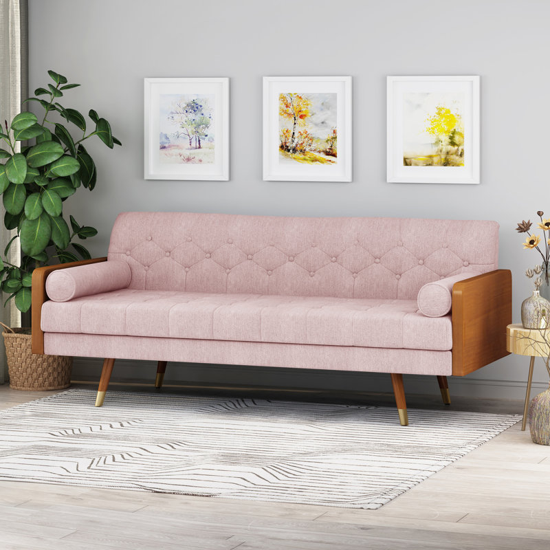 Chaise Mid-Century Blush