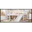 Lit mezzanine simple TG avec tablettes de rangement, lit mezzanine inférieur en bois massif avec lumières DEL et garde-corps pleine longueur, sans sommier tapissier, blanc-1170749663-1170749666