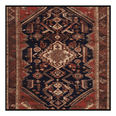 Machine Washable Persian Brown Area Rug