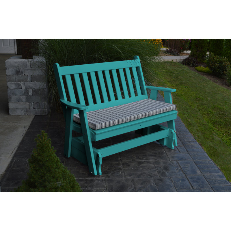 Banc Speth, H 41 po x l 52 po x P 27 po, Bleu Aruba