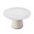 Round sintered stone carrara white dining table