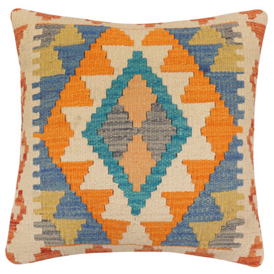 Tribal Kilim Pillow Geometric Throw Pillow