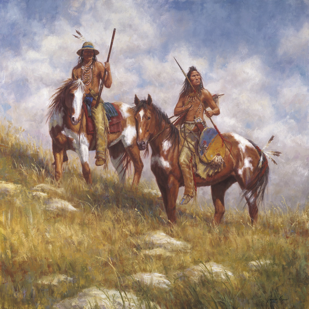 Keepers Of The Prairie by James Ayers - Wrapped Canvas Art Prints