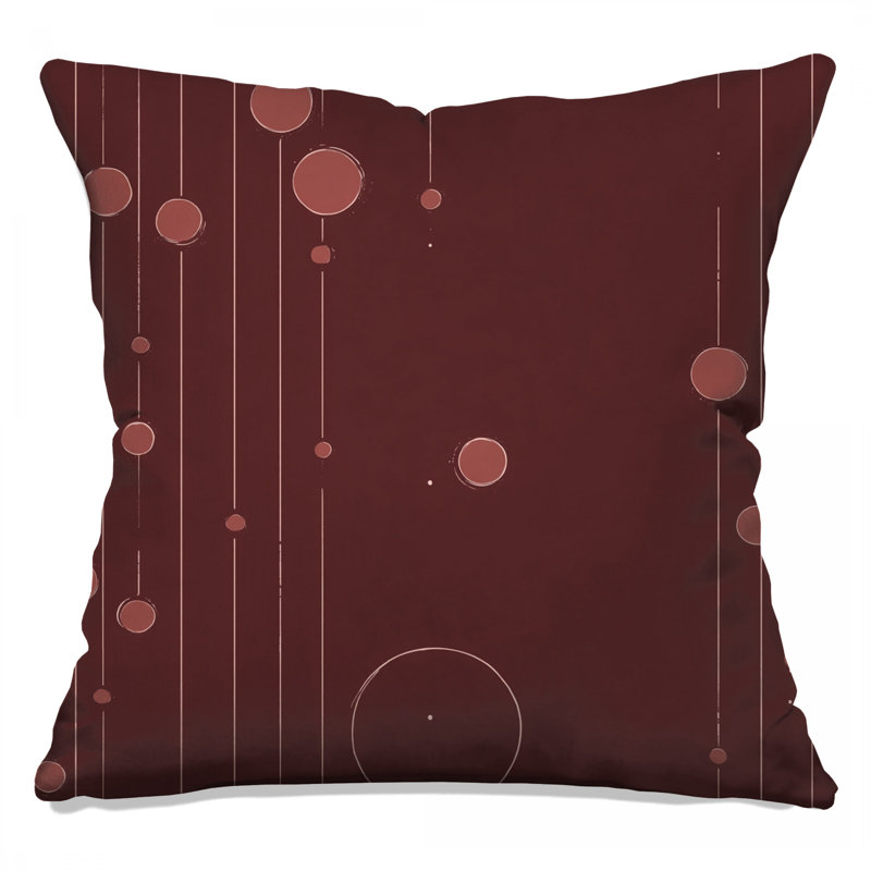 Coussin décoratif abstrait, coussins double face Art, 16 po x 16 po