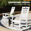 Chaises berçantes d'extérieur en PEHD pour patio-552783072