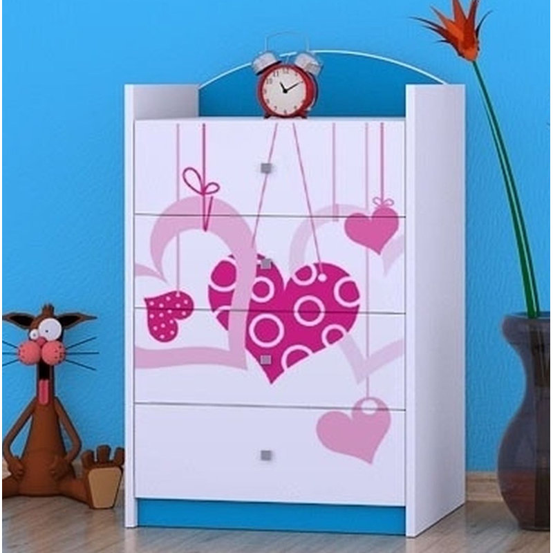 Nolasco Kids 4 - Drawer Chest, Blue