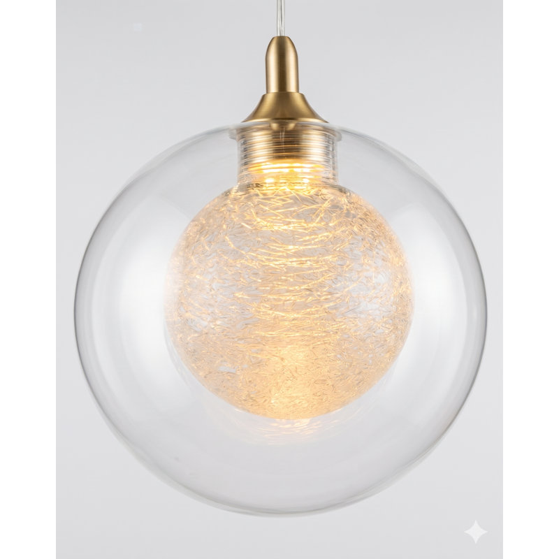 Riverdale 5 - Light Cluster Pendant, Brushed Brass
