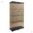 Tawny  Glass Display Cabinet 4 Shelves With Door-1593016167